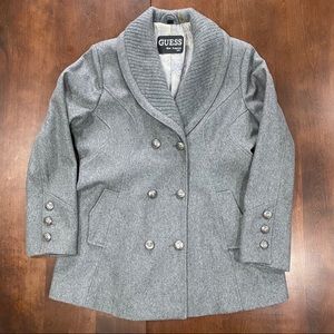 Guess Wool Heather Grey Jacket